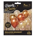 Balony Bukiet Balonowy Beauty&Charm Złot-Miedz