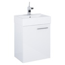 Миниатюрный гарнитур, белый шкаф, белый умывальник 45 см.