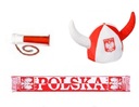Набор болельщиков сборной Польши, шляпа викинга с рогами, Евро-2024
