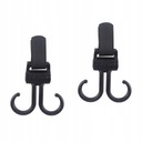 2Pcs Double Stroller Swivel Hooks Universal
