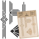 DIY Скрапбукинг шаблон для декупажа многоразовый 30x42 см A3 декор в стиле арт-деко