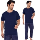 МУЖСКАЯ ПИЖАМА, КОРОТКИЙ РУКАВ, ДЛИННЫЕ БРЮКИ/ХЛОПОК