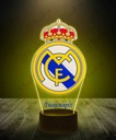 3D-светодиодный ночник с именем Real Madrid