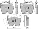 PADS FRONT LAMBORGHINI DIABLO 5.7 6.0 98-00 MURCIELAGO 6.2 6.5 01-10 