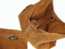 Semišový vak Talianska koža Shopper Bag Camel Veľkosť veľká (veľkosť A4)