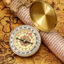 ТУРИСТИЧЕСКИЙ ЗОЛОТОЙ ПУТЕШЕСТВЕННЫЙ СВЕТЯЩИЙСЯ КОМПАС КОМПАС