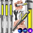 LAMPKA WARSZTATOWA ROBOCZA LED COB LATARKA AKUMULATOROWA MAGNESEM UV LASER