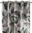 TKANINA ZASŁONOWA MATERIAŁ STORY LIŚCIE BRĄZ 140