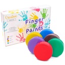 Farby na maľovanie prstami pre deti kreatívna zábava bezpečné 6 x 125ml Druh farby na maľovanie prstami