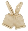 Муслиновые шорты бежевого цвета Подтяжки 74