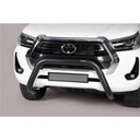 TOYOTA HILUX 2006-2011 BULL BAR PARACHOQUE PARTE DELANTERA NEGRAS DIRECCIÓN EUROPA SÚPER ! 