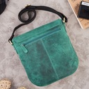Dámska kabelka na rameno Kožená poštárka Vintage zelená PAOLO PERUZZI EAN (GTIN) 5905567203237