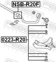 BUSHING RUBBER STABILIZER FRONT NSB-R20F FEBEST photo 3 - milautoparts-fr.ukrlive.com