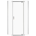 ПЯТИГОНАЛЬНАЯ ПОДЪЕМНАЯ ДУШЕВАЯ КАБИНА 5К ХРОМ 90x90 СМ ДВЕРЬ ESG СТЕКЛО