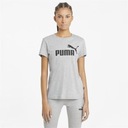 Szary T-shirt damski Puma No1 Logo QT, Rozmiar XS Marka Puma