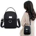 TOREBKA SASZETKA DAMSKA ELEGANCKA NA RAMIĘ CZARNA WIELOKOLOROWA JAKOŚĆ