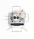 ГОЛОВКА 4T GY6 50CCM (39MM) KPL. Z ODPOWIETRZENIEM - ANH  (16634275705) фото min 10