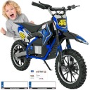 Мотоцикл RENEGADE 50R на аккумуляторе Синий до 24 км/ч Накаченные шины