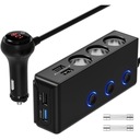 МОЩНЫЙ РАЗЪЕМ ДЛЯ ПРИЖИГАЛА 12–24 В 3XUSB + 1XUSB-C QC 3.0 120 Вт