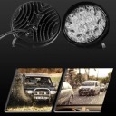 2X 42W ФАРА РОБОЧА АВТО 14 LED (СВІТЛОДІОД) СВІТЛО УНІВЕРСАЛЬНИЙ ФАРА ТЯГАЧ  фото 12