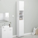 Kúpeľňová skrinka biela stojaca STĺpik REGÁL 190cm Materiál drevotrieska