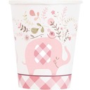БУМАЖНЫЕ Стаканчики ELEPHANT Plants РОЗОВЫЕ 266мл