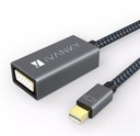 ВИДЕОАДАПТЕР MINI DisplayPort DP на VGA D-SUB ДЛЯ КОМПЬЮТЕРНОГО МОНИТОРА
