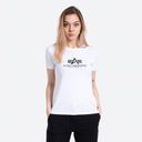 Alpha Industries Tričko s krátkym rukávom New Basic T Wmn-BI 196051/09/S Dominujúca farba hnedá