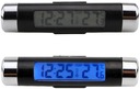 Автомобильный термометр ЧАСЫ LCD цифровой синий