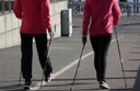 KIJKI NORDIC WALKING TREKKINGOWE DO CHODZENIA KIJE Z KOMPASEM + 3 NAKŁADKI Długość całkowita 135 cm