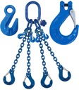 ZAWIESIE ŁAŃCUCHOWE 4C 8,0T 8T 2,5M KL.10 haki skracające Atest CE