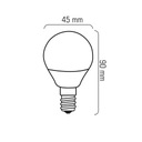 Светодиодная лампа E14 BALL G45 8Вт=60Вт 806лм 160° Энергосберегающая Без мерцания