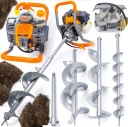 БУРА ДЛЯ ПОЧВЫ RITCH SOIL POWERMAT БЕНЗИНОВЫЙ Шнек 3 БУРА