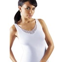 Футболка EMILI в широкой рамке. белый хлопок AILIN