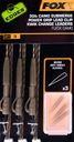 Комплект с зажимом для поводка Fox Camo Leader, 40 фунтов, 3 шт.