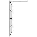 vidaXL Ścianka prysznicowa, przezroczyste szkło hartowane, 80x195 cm Grubość szkła/szyby 5 mm