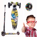 HULAJNOGA TRÓJKOŁOWA DLA DZIECI TOBBI-TOYS BALANSOWA KOŁA LED STYL GRAFFITI