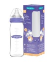 LANSINOH СТЕКЛЯННАЯ Бутылка 240 мл + соска M Natural Wave