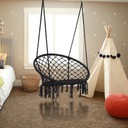 Подвесной стул-качели «Гнездо аиста» в стиле бохо для домашнего сада 120 см