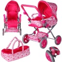 МАТАДИ БОЛЬШАЯ КОЛЯСКА ДЛЯ КУКОЛ ГОНДОЛА 3в1