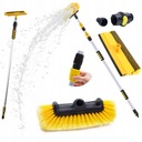 SZCZOTKA I ŚCIĄGACZKA TELESKOPOWA DO MYCIA PANELI FOTOWOLTAICZNYCH ZAWÓR 5M