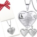 КУЛОН С ОТКРЫТЫМ СЕРДЦЕМ ДЛЯ ДОЧЕРИ ОТ МАТЕРИ, С ГРАВИНОЙ