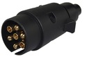 WTYCZKA DO PRZYCZEPY PLASTIKOWA 7 PIN WTYKA 12V