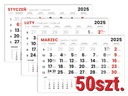 КАЛЕНДАРЬ Календари одностраничные 50 шт - 2025 - СУПЕР КАЧЕСТВО