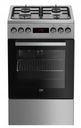 Газоэлектрическая кухня. BEKO FSE52326DXD 50см 55л Циркуляция горячего воздуха