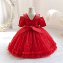 Elegantné čipkované šaty s mašľou pre dievčatko TT083Y Veľkosť 68