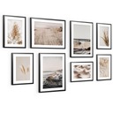 КОМПЛЕКТ постеров в рамках Картины 8 штук Sand Sea для гостиной спальни