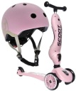 КОМПЛЕКТ Scoot And Ride Rose СКУТЕР и Ride-On 2в1 + ШЛЕМ со светодиодной подсветкой от XXS до S 1+