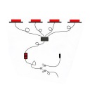 ФАРА ПОПЕРЕДЖУВАЛЬНА LED (СВІТЛОДІОД) ЖОВТА 12V 24V Z 4 GLOWICAMI DO POJAZDOW  (18765907375) фото min 11