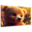 Картина милого мишки для ребенка 120х80.